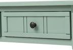 Knocbel Antique Entry Console Table with Drawers & Bottom Open Shelf, Wood Sofa Tables for Entryway Hallway Living Room, 35.43" W x 13.8" D x 30.25" H, Retro Blue
