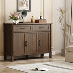 ONBRILL 48 Inch Buffet Cabinet with Storage, Brown