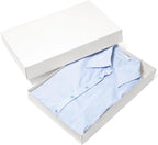 Mefleet 12 Pack Gift Boxes with Lids Assorted Sizes - 6 Large 17" (4" Deep) & 6 Medium 14" (2" Deep) White Shirt Clothes Robe Sweater Box for Wrapping Christmas Presents, Holidays Gift