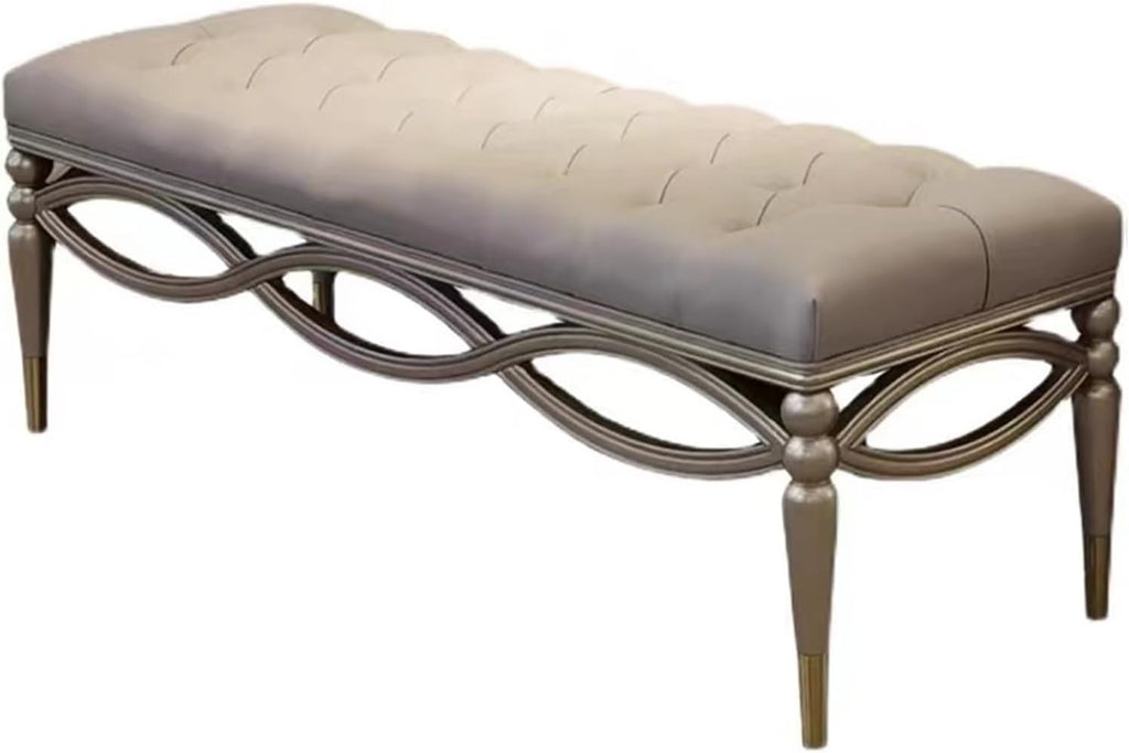Modern Modern Entryway Bench End of Bed Upholstered Velvet Bedroom Benches for Foot of Tufted Footrest Stool Entryway