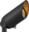 Hinkley Landscape 1536SK-LL Spot Light - Aluminum, 4w MR16 LED Bulb, Wiring Kit, and Ground Spike Included, 12v, Safe for Wet Conditions - Satin Black Finish with Clear Glass Lens