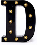 Foaky Black LED Marquee Number Lights Sign Light Up Marquee Number Lights Sign for Night Light Wedding Birthday Party Battery Powered Christmas Lamp Home Bar Decoration