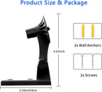2 Pack Adjustable Wall Mount Compatible with Wyze Cam Pan V3/V4, Black | 180 Degree Swivel Adjustable Mount Camera Wall/Ceiling Indoor/Outdoor Mounting Bracket for Blink Mini Pan-Tilt Camera