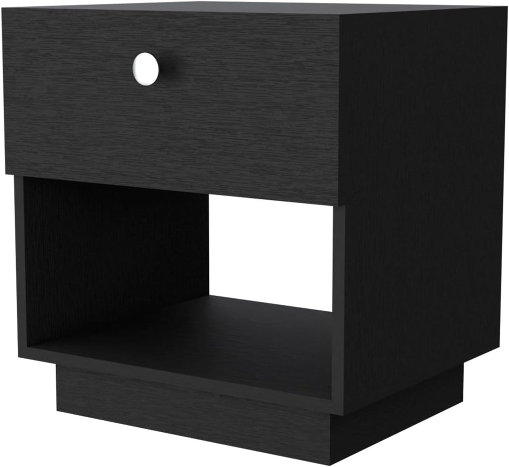 1 Drawer Nightstand, Storage Shelf,for Small Spaces