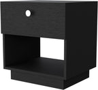 1 Drawer Nightstand, Storage Shelf,for Small Spaces