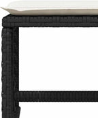 Garden Stool Set of 4 Black 14.2 in