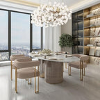 Khaki Velvet Barrel Dining Chairs Set of 2, Modern Upholstered Dining Room Chairs with Gold Metal Legs&Armrest, Boucle Dining Chair Kitchen Chair for Restaurant Banquet