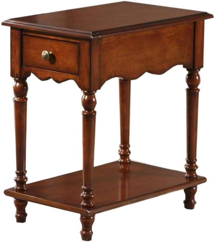 Telephone Table, European Style Sofa Side Table,Square Telephone Table,Living Room Side Cabinet,Nightstand with Drawer,End Table