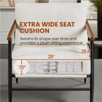 Yaheetech Accent Chairs Set of 2, Modern Living Room Chairs, Ivory | Boucle Fabric Lounge Chair with Metal Frame, Plush Back Pillow and Seat Cushion for Living Room Bedroom Vanity Waiting Room