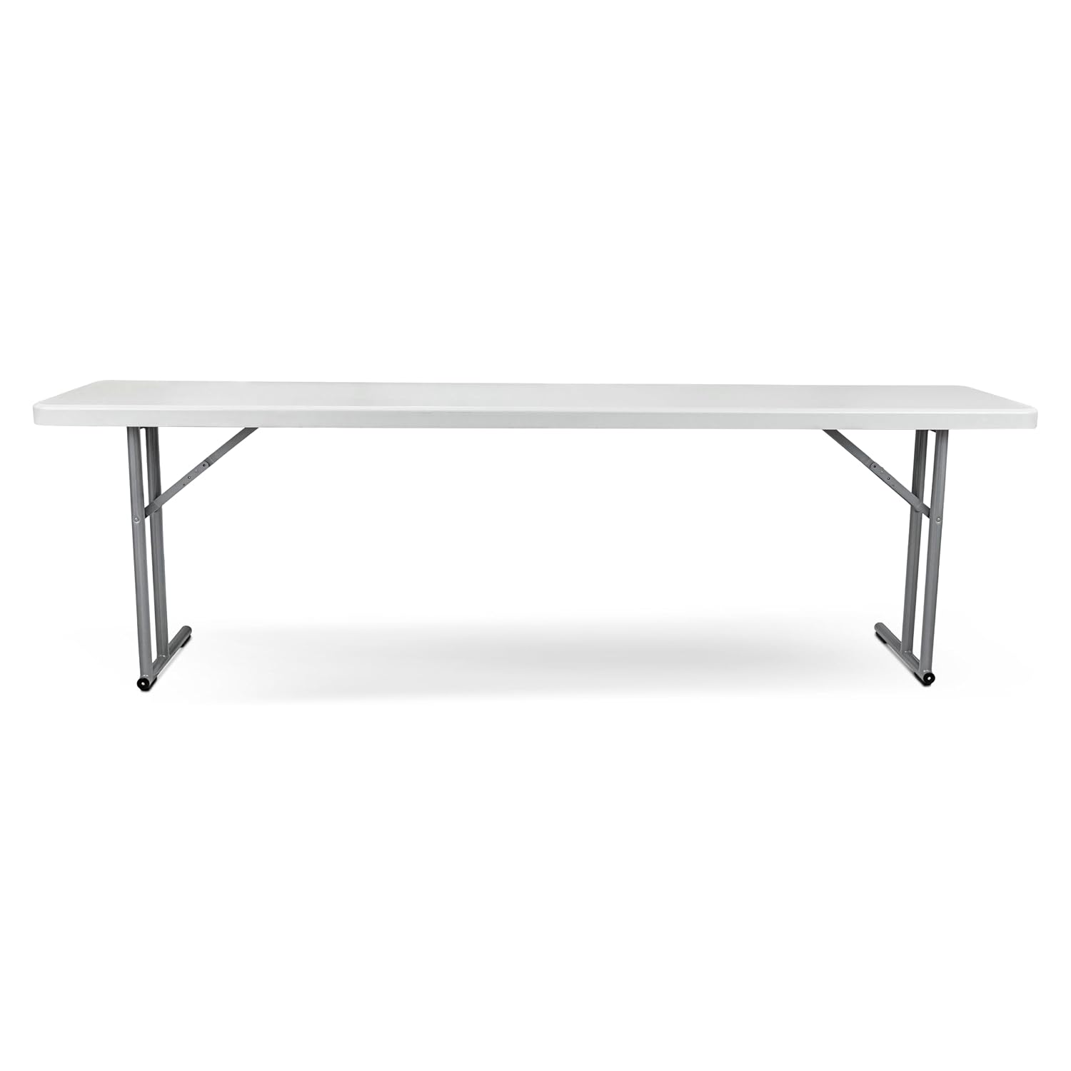OEF Furnishings OEFBT-SEM1896 Commercial-Grade Premium Industrial Seminar Folding Table with Thick Blow-Molded Top and 16-Gauge Cantilever Steel Legs (Seminar, 18" × 96", Speckled Gray Top)