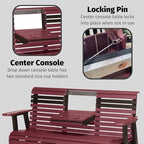LuxCraft Plain Glider - 5' - Available in 14 Colors (Weatherwood)