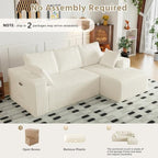 96" Cloud Sectional Couches with Chaise for Living Room