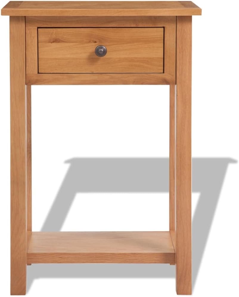 Console Table, Solid Oak Wood, 29.5 Tall, Ample Storage, Perfect for Living Room or Entryway, Durable Design, Versatile Style
