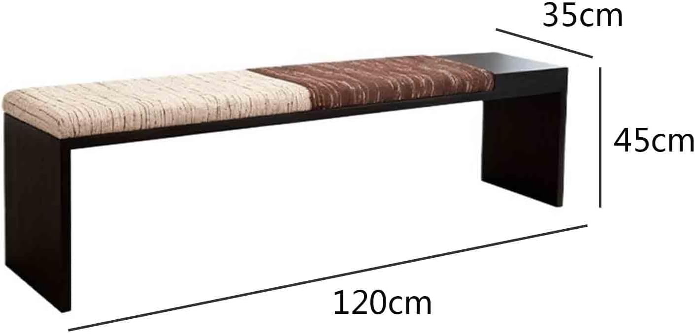 Modern Fabric Bench for Office Area Casual Dressing Room Bedroom Wooden Bed end Entryway(XS)