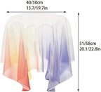 Acrylic Side Table and Nightstand, Clear Coffee Table, End Table,Transparent Home Decoration, Suitable for Living Rooms, Bedrooms, Small Spaces(19.7 * 22.8in)