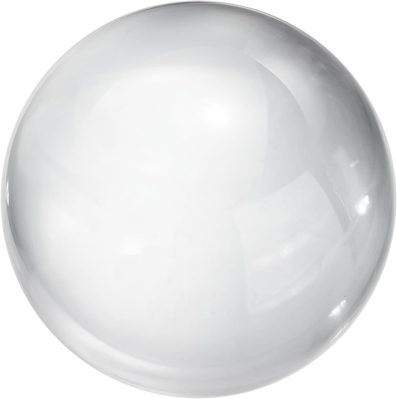 uxcell 80mm/3.1" Crystal Sphere Ball Glass Solid Decorative Sphere Crystal Ball Prop Ornament for Feng Shui Divination Fortune Telling Tabletop Fountain Decoration, Clear