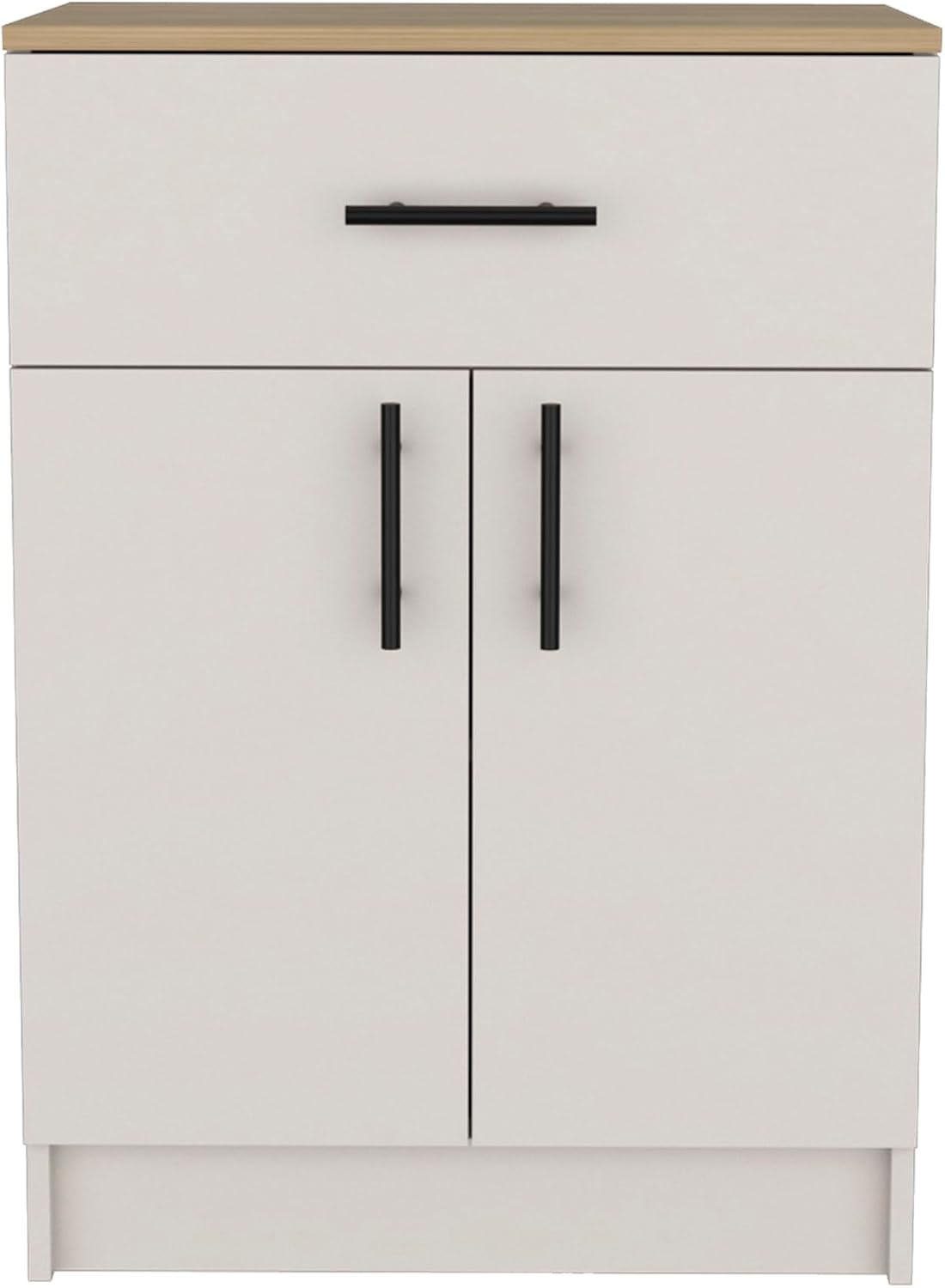 Multistorage Pantry Cabinet, One Drawer, Two Interior Shelves Ivory - Natural Oak