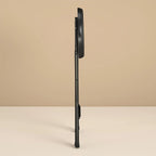 24" Vinyl Padded Folding Stool, Black