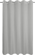 River Dream No Hook Hotel Cloth Grey Shower Curtain Soft Microfiber & Waterproof - Fabric Shower Curtain or Liner, Washable & Bottom Magnets, Gray, 71x74