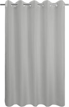 River Dream No Hook Hotel Cloth Grey Shower Curtain Soft Microfiber & Waterproof - Fabric Shower Curtain or Liner, Washable & Bottom Magnets, Gray, 71x74