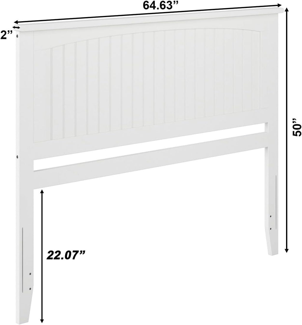 AFI, Nantucket Queen Solid Wood Panel Headboard, White