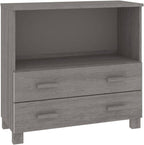 Light Grey Sideboard with Solid Pine Wood and MDF Construction, Modern Storage Cabinet for Living Room or Dining Room, Durable Furniture with Smooth Finish and Versatile