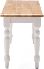 Boraam Windsor Farmhouse Dining Bench - Cream/Natural