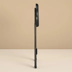 24" Vinyl Padded Folding Stool, Black
