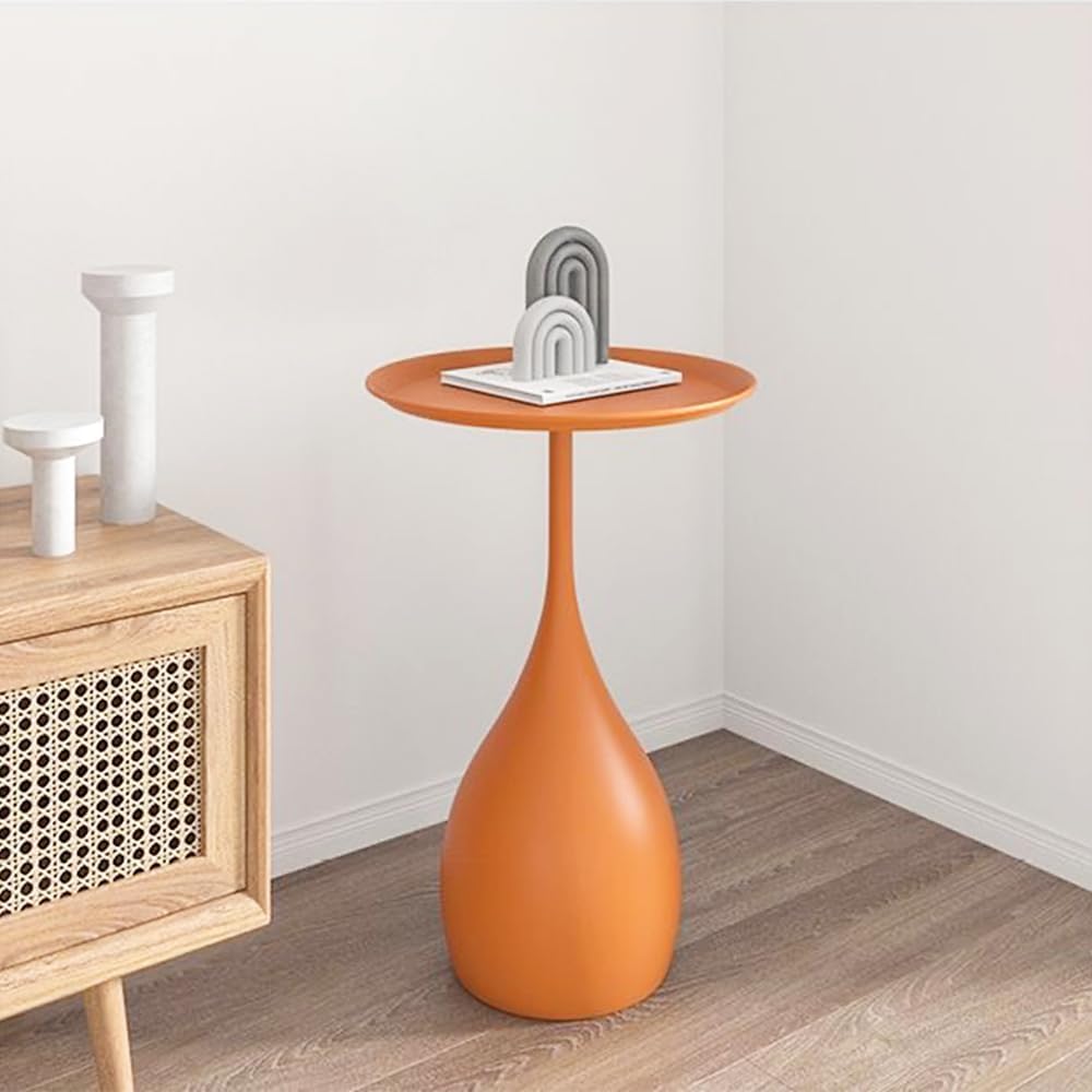 Boho Side Table End Coffee Tables, Unique Aesthetics Minimalist Accent Tables, Multifunction Round Metal Side Tables for Living Room Bedroom Sofa Balcony Couch Patio Yard Garden Indoor & Outdoor