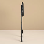 Vinyl Padded Folding Stool, 24 Inch, Black