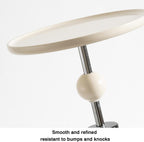 Movable Small Side Table for the Living Room or Bedside—Suitable for Displaying Ornaments; Features a Wooden Base