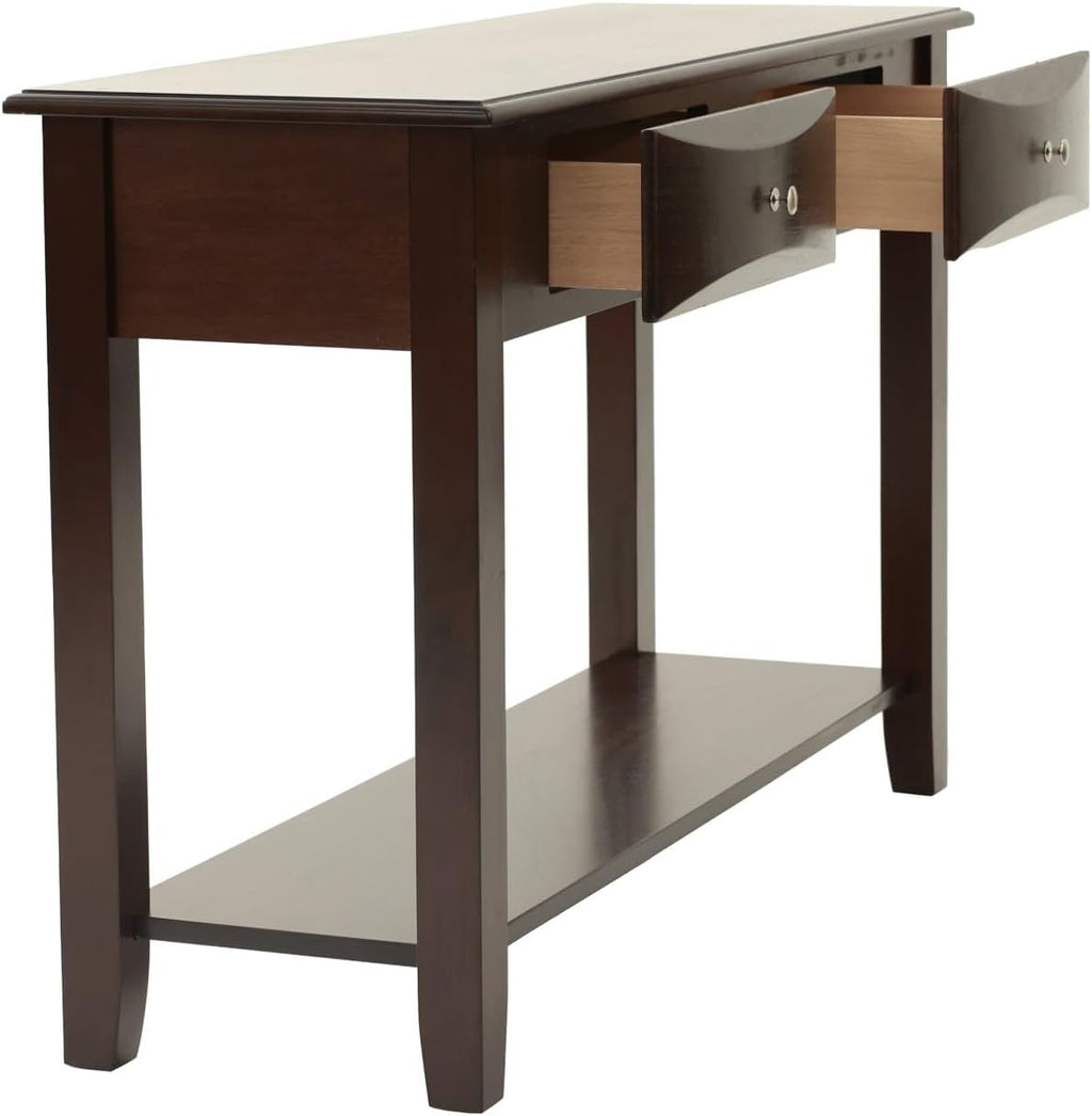 Espresso Finish 4pc Occasional Table Set with Antique Black, Espresso | Listed product dimensions are 47 x 16 x 30 in