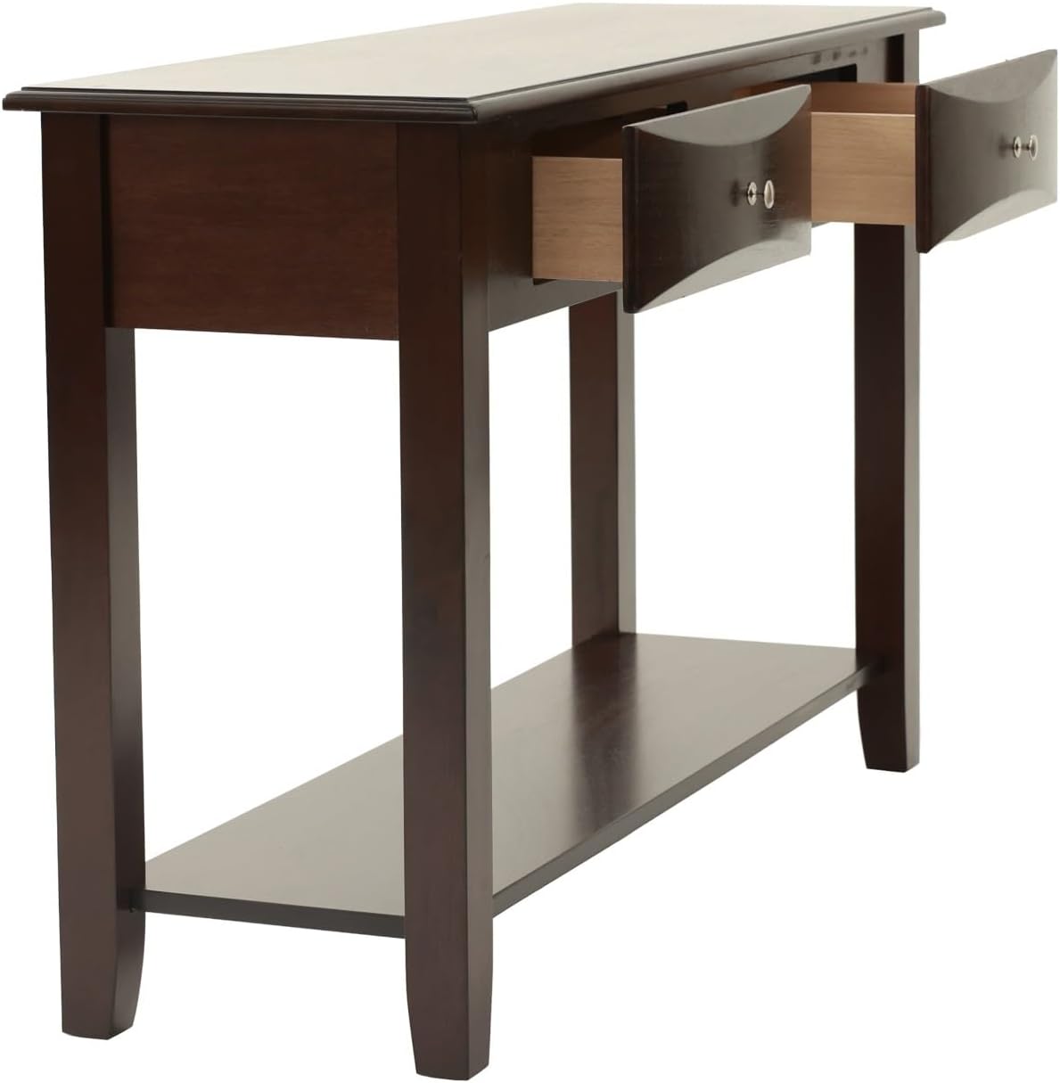 Espresso Finish 4pc Occasional Table Set with Antique Black, Espresso | Listed product dimensions are 47 x 16 x 30 in