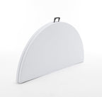BTEXPERT 60 Inch Round Plastic Folding Table, Commercial Grade, Seats 8-10, Indoor Outdoor Banquet Wedding Party Event Dining White