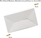 Oletx 12-Pack White Party Favor Treat Boxes, Goodie Gable Paper Gift Boxes with Handles. Perfect for Wedding, Birthday, Graduation, Babyshower.