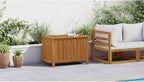 Wooden Patio Storage Box, Garden Tools Box Container, 35.4"x19.7"x22.8" Solid Wood Acacia,-653