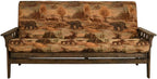 Kodiak Furniture Tucson Full Size Futon Set In Rustic Walnut Finish, Canadian