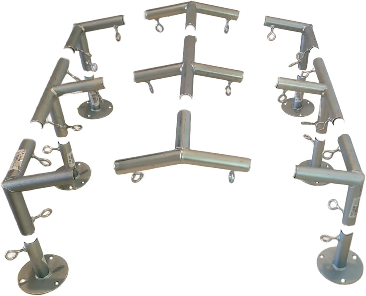 6 Leg Style Carport Canopy EMT Pipe Fittings Low Peak Connectors with 102 Degree Angle (Choose Size) (Connects 1" Pipe)