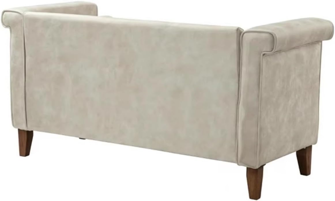 Modern Cloth End of Bed Bench for Bedroom,Upholstered Storage Ottoman with Arms Tufted Entryway Entryway(100 * 55 * 60cm)