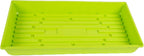 SUNPACK 10" x 20" Mega Plastic Seed Starting Tray, Lime Green, 2.5" - No Drainage Holes, Ideal for Greenhouses or Indoor Gardening - Made of Thick, Strong Plastic
