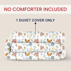 Kotton Culture 1 Pc Custom Size Duvet Cover Only -100% Egyptian Cotton Sateen 600 Thread Count Ultra Soft Premium Durable Comforter Cover Zipper Closure & Corner Ties (Rain Forest, Custom)