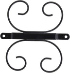 Wall Mounted Wine Glass Rack, Elegant Upside Down Holder with Space Saving Design for Kitchen Bar Decor Iron Material Black White