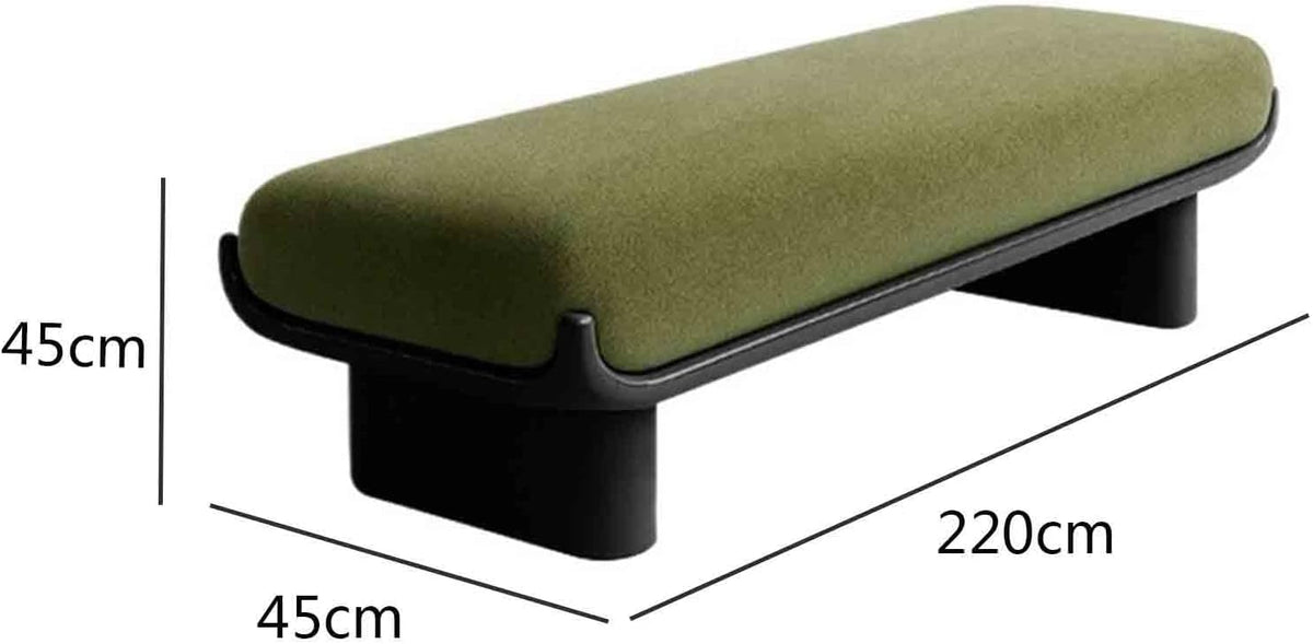 Modern Fabric Long Shoe Changing Bench for Walk-in Closet Living Room Home Use Bed end Entryway(XXXX-Large)