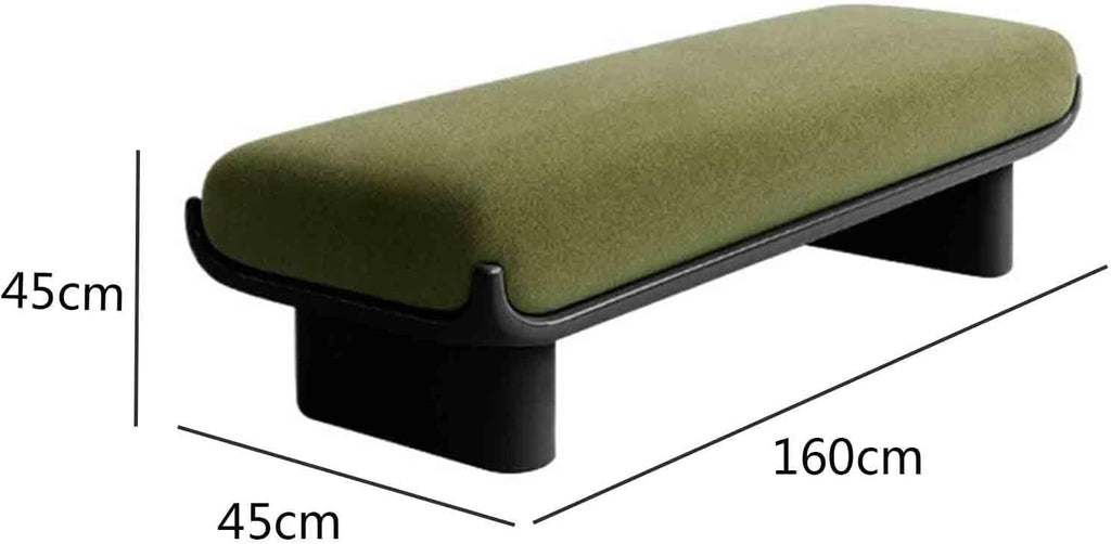 Modern Fabric Long Shoe Changing Bench for Walk-in Closet Living Room Home Use Bed end Entryway(XL)