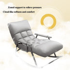 Bedroom Rocking Chair Comfy Chair Ergonomic Design Chair Lounge Chair Recliner for Sunroom Office Lazy Chair Modern Chair,Pink,One Size
