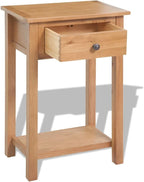 Console Table, Solid Oak Wood, 29.5 Tall, Ample Storage, Perfect for Living Room or Entryway, Durable Design, Versatile Style