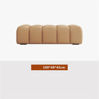 Modern Fabric Bed end Bench Long Bedroom Tatami Mat Dressing Room Sofa Wooden Shoe Changing Stool Entryway(Medium)