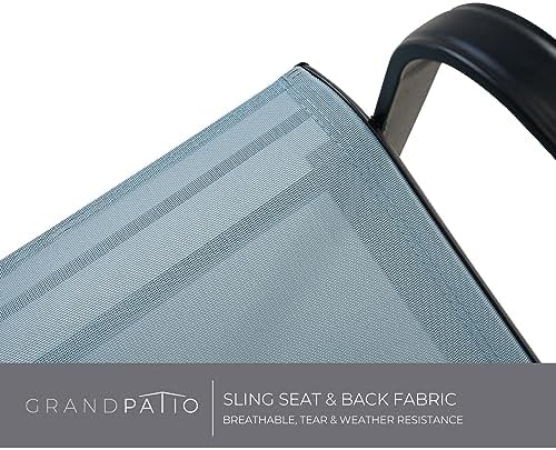 Grand patio Outdoor 3-Piece Patio Bistro Rocking Chair Set Rocker Seating Outside for Front Porch Garden Patio Backyard Blue