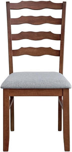 ACTU-Wood Chairs Classic Ladder Back Dining Chairs Set of 2, Cherry Color