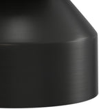 SIMPLIHOME Maxine Side Table - 18 inch Wide Genuine Marble Top Round Accent Table in Black/White, Modern End Table or Metal Table with Black Base for Living Room or Bedroom, Assembled